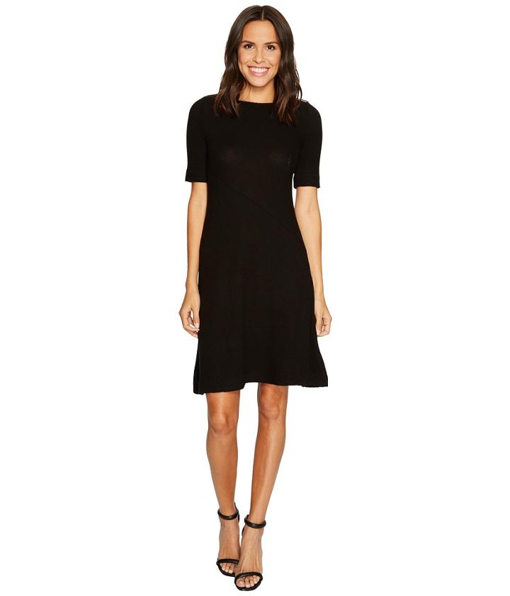 Three Dots - Brushed Sweater Rib 1/2 Sleeve Dress