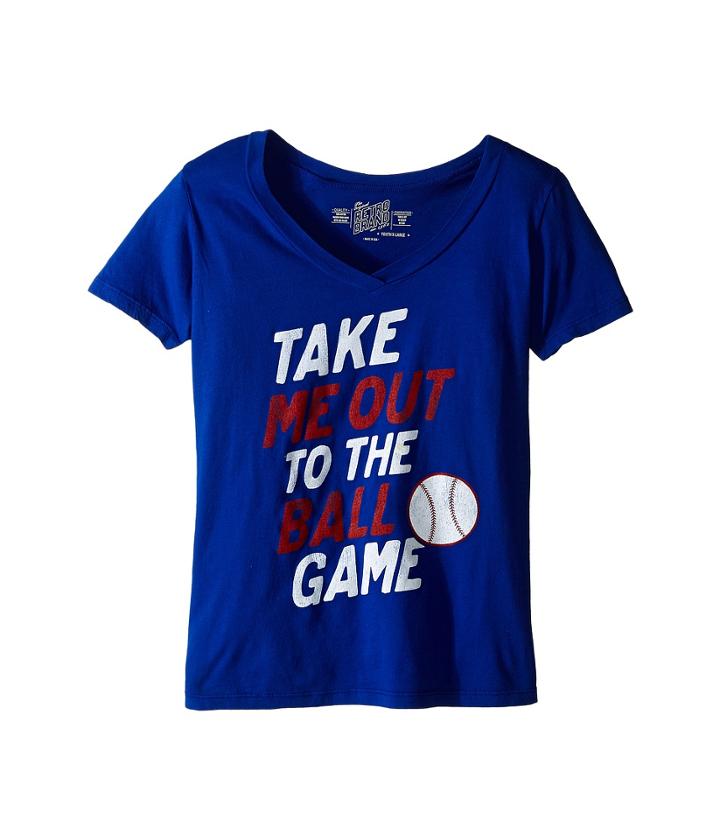 The Original Retro Brand Kids - Take Me Out To The Ballgame V-neck Tee