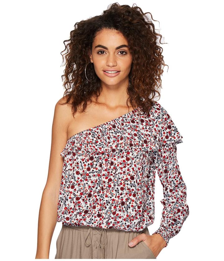 Jack By Bb Dakota - Varda Ditzy Blossom Printed Crinkle Rayon Top