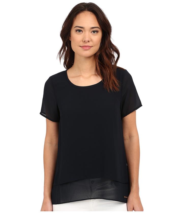Michael Michael Kors - Back Cut Out Short Sleeve Top