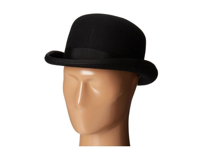 Scala Wool Felt Bowler W/ Grograin Band