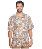 Tommy Bahama Big &amp; Tall - Big Tall Subtropical Palm Islandzone Camp Shirt