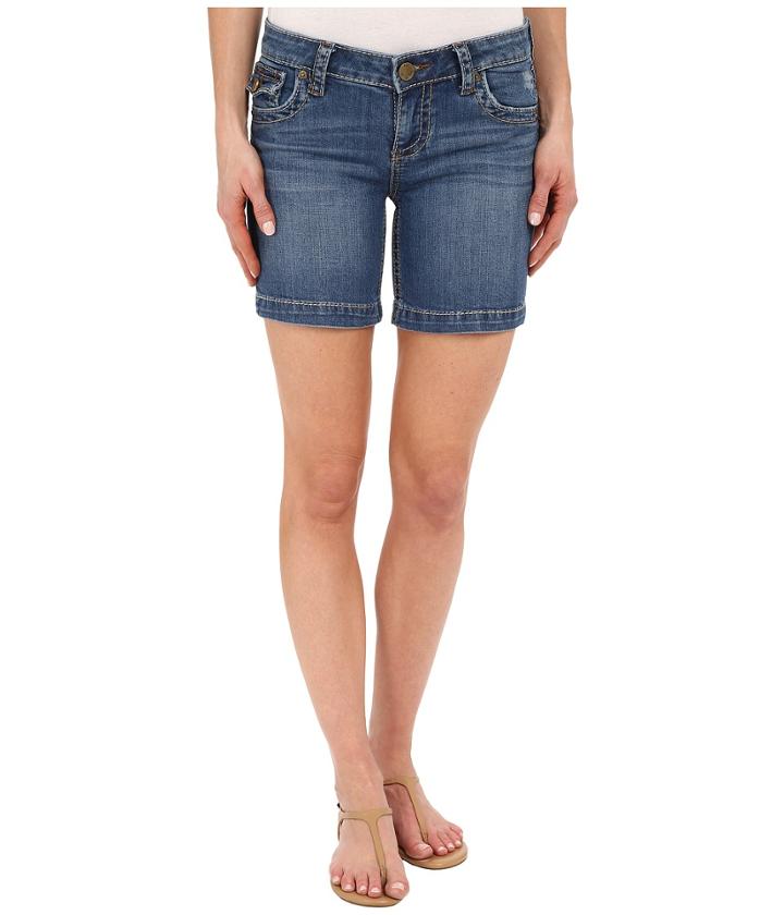 Kut From The Kloth - Natalie Chunky Stitch Shorts In Truth W/ Medium Base Wash