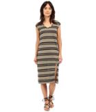 Michael Stars - Montauk Stripe Midi Dress W/ Slit