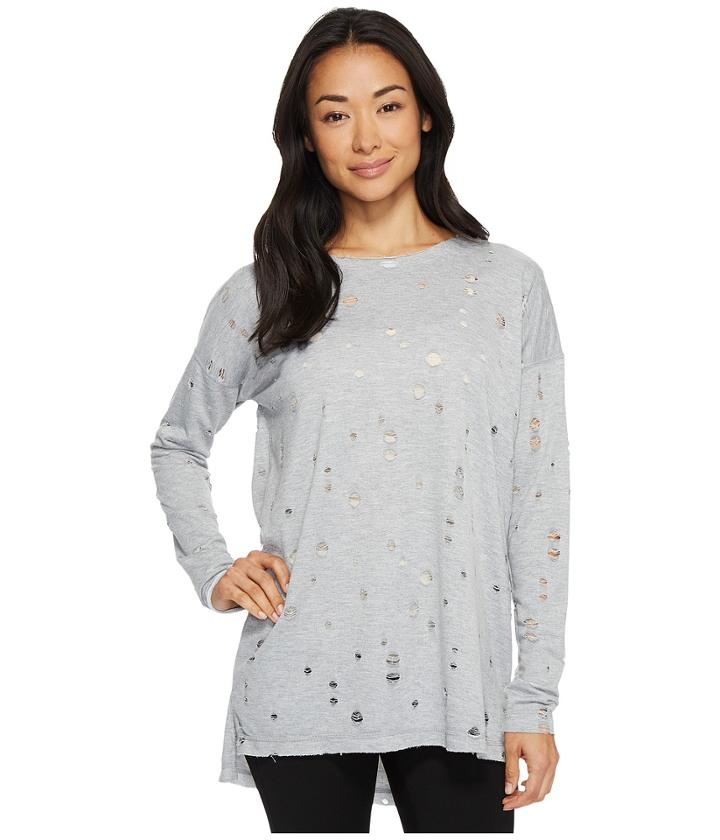 Karen Kane - Distressed Long Sleeve Tee