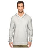John Varvatos Star U.s.a. - Long Sleeve Reverse Pullover Knit Hoodie With Cross Over Neckline K2891s4b