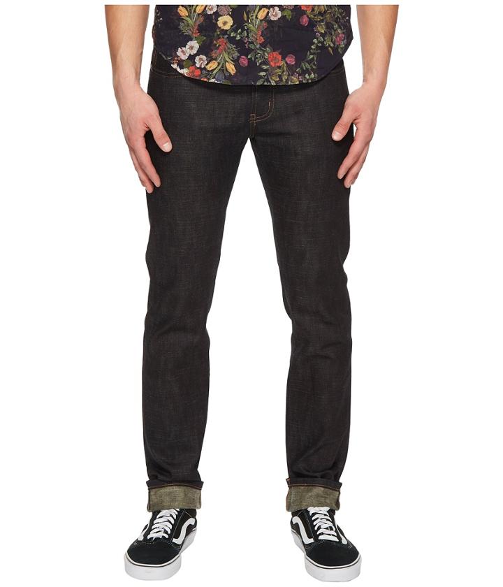 Naked &amp; Famous - Super Skinny Guy Beige Weft Slub Stretch Selvedge Jeans