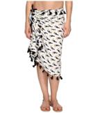 San Diego Hat Company - Bss1718 Woven Cotton All Over Toucan Print Sarong With Tassels