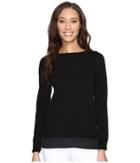 Michael Michael Kors - Long Sleeve Tiny Dot Hem Sweater