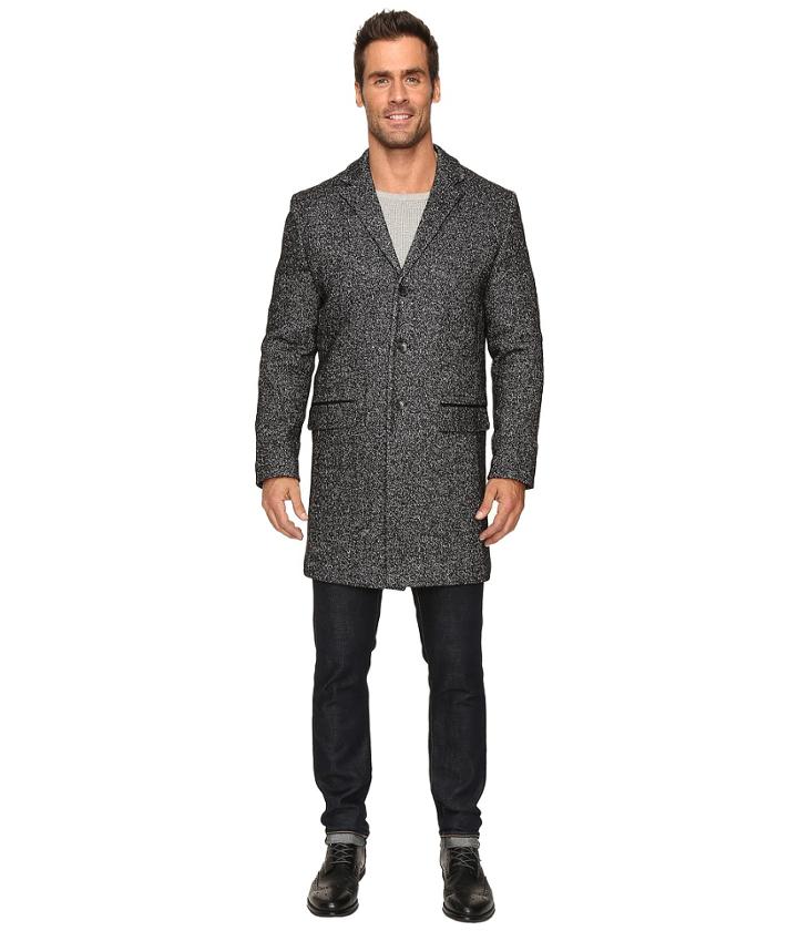 Calvin Klein - Heather Wool 3/4 Length Overcoat