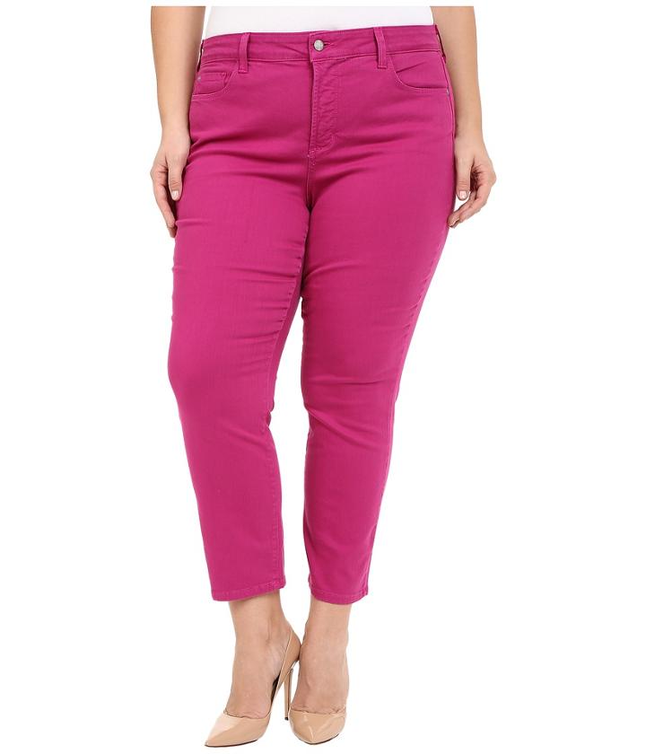 Nydj Plus Size - Plus Size Ira Ankle In Vivid Raspberry