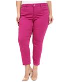 Nydj Plus Size - Plus Size Ira Ankle In Vivid Raspberry