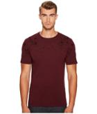 The Kooples - Round-collar T-shirt With Flower Embroidery
