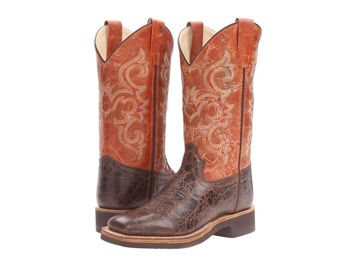 Old West Kids Boots - Truffle Square Toe