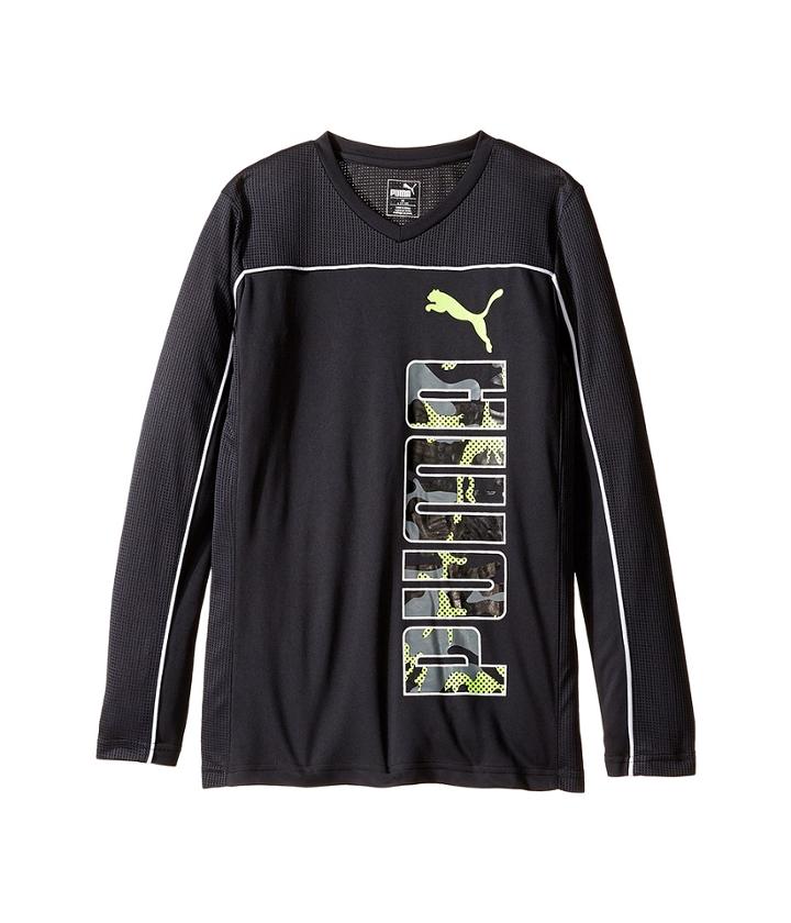 Puma Kids - Long Sleeve Poly Puma Tee