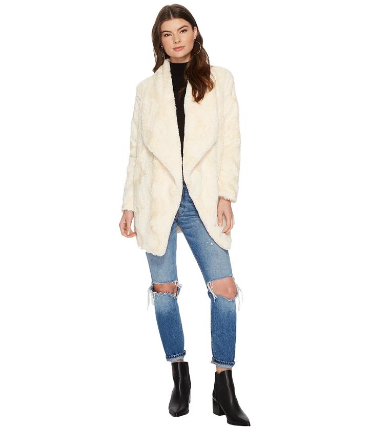 Jack By Bb Dakota - Haddie Faux Fur Drape Front Coat