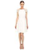 Marchesa Notte - Short Sleeve Cocktail Dress W/ Embroidered