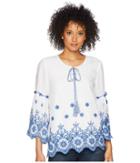 Karen Kane - Embroidered Bell Sleeve Top