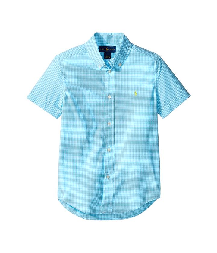 Polo Ralph Lauren Kids - Poplin Short Sleeve Button Down Shirt