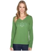 Life Is Good - Joy Snowflake Long Sleeve Crusher Vee