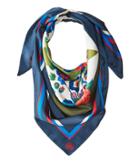 Tory Burch - Pansy Bouquet Silk Square Scarf