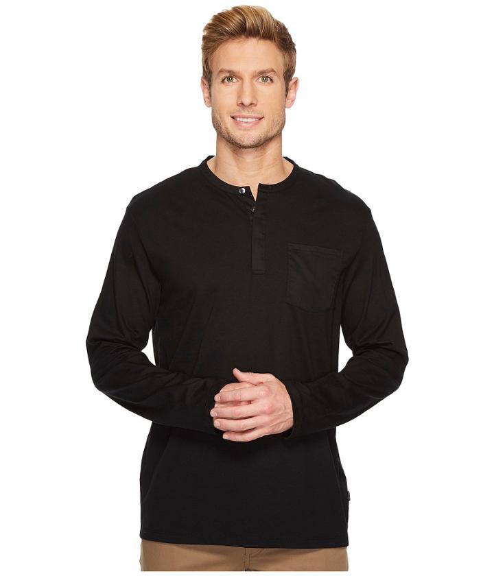 Calvin Klein - Woven Collar Henley