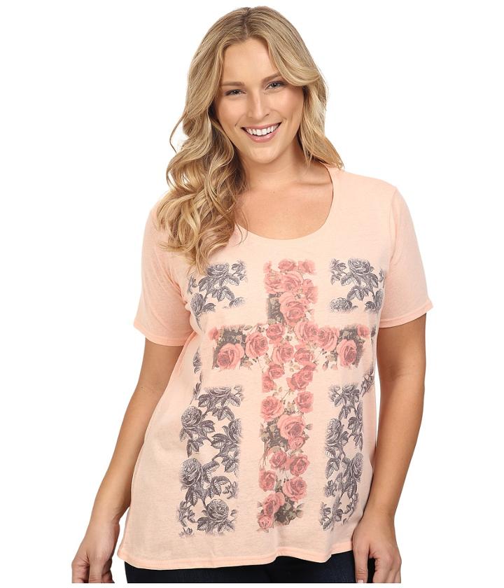 Roper - Plus Size 0432 Cotton/poly Jersey Boyfriend Tee