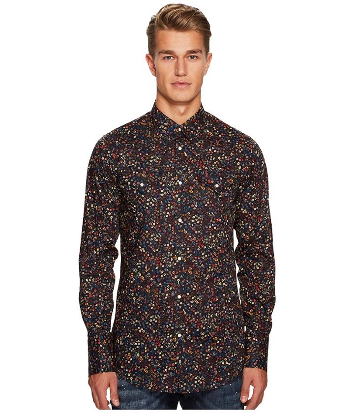Dsquared2 - Flower Print Western Shirt