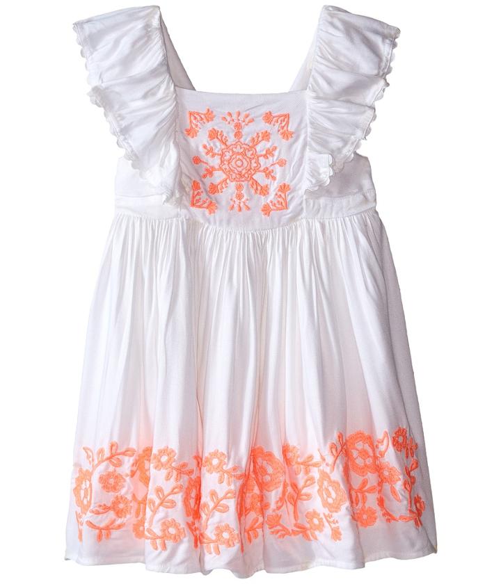 Pumpkin Patch Kids - Neon Embroidered Dress