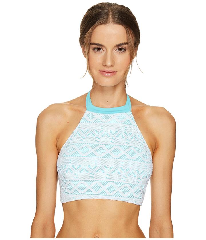 Letarte - Lace High-neck Top