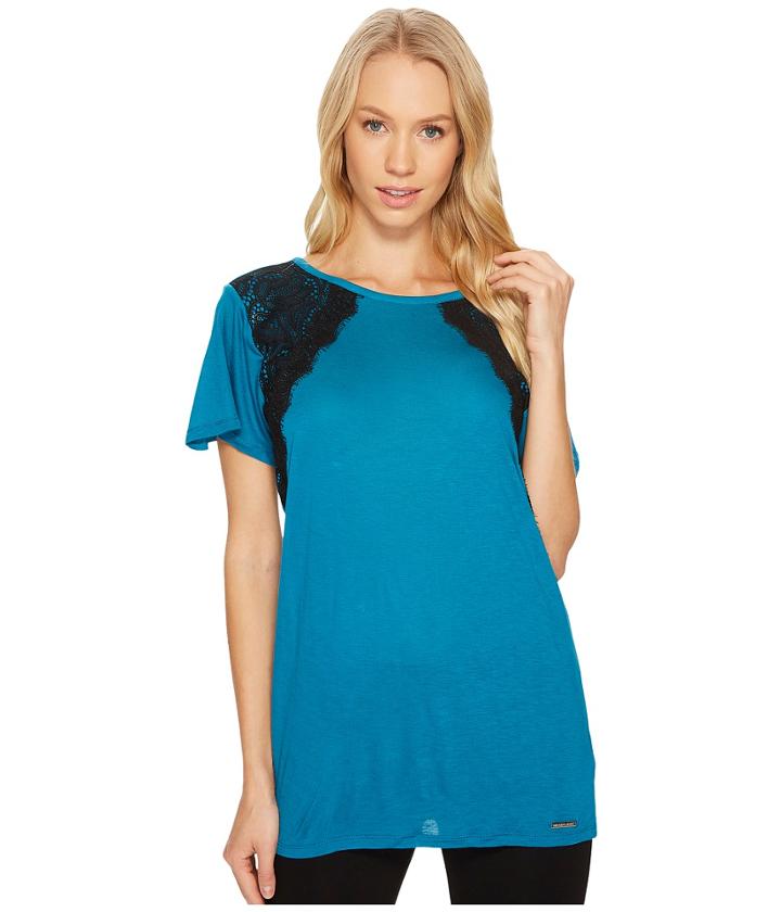 Michael Michael Kors - Lace Short Sleeve Crew Neck Top