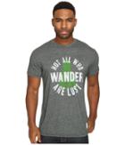 The Original Retro Brand - Not All Who Wander Short Sleeve Mock Twist Tee