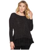 Karen Kane Plus - Plus Size Lace Sparkle Top