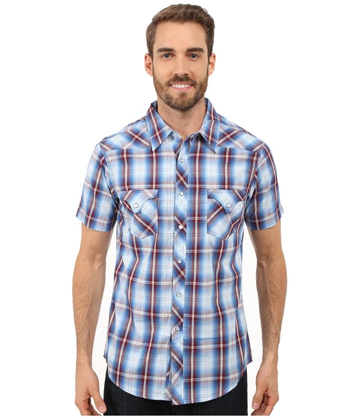 Rock And Roll Cowboy - Short Sleeve Snap B1s7264