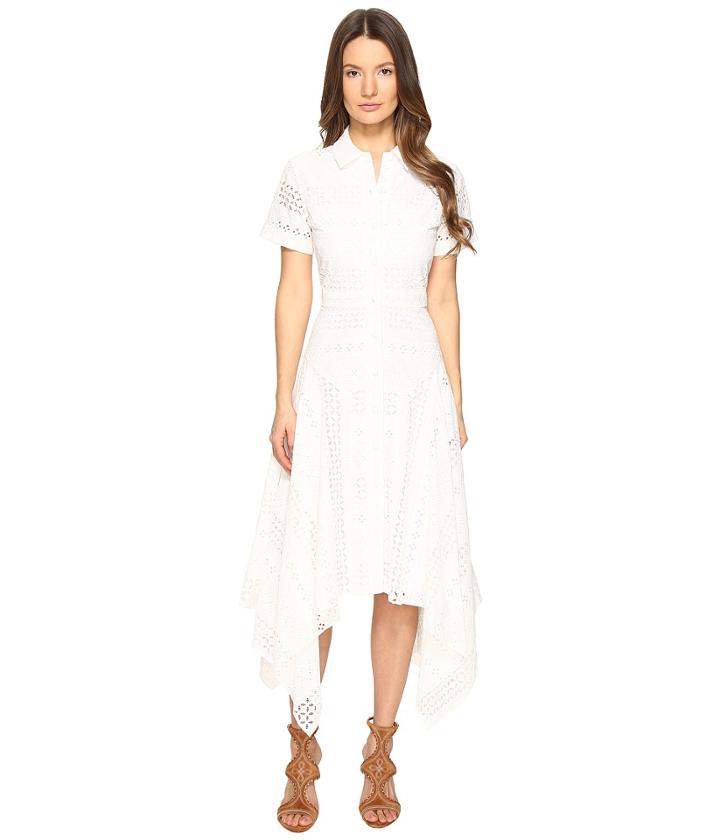Prabal Gurung - Short Sleeve Handkerchief Hem Dress