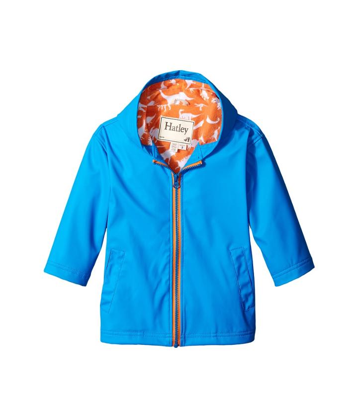 Hatley Kids - Royal Orange Wild Dinos Splash Jacket
