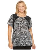 Michael Michael Kors - Plus Size Big Cat Lace Crew Tee