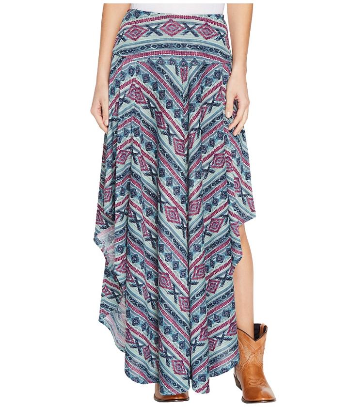 Double D Ranchwear - Butterfly Bleu Long Skirt