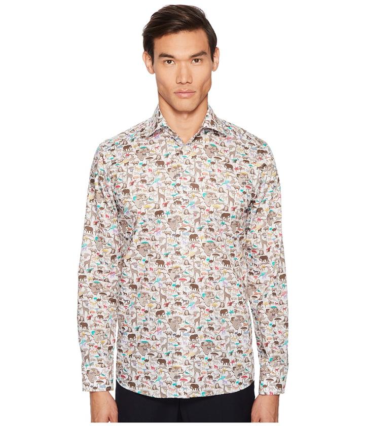 Eton - Slim Fit Animal Print Shirt