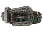 M&amp;f Western - Turquoise Stone Croco Belt