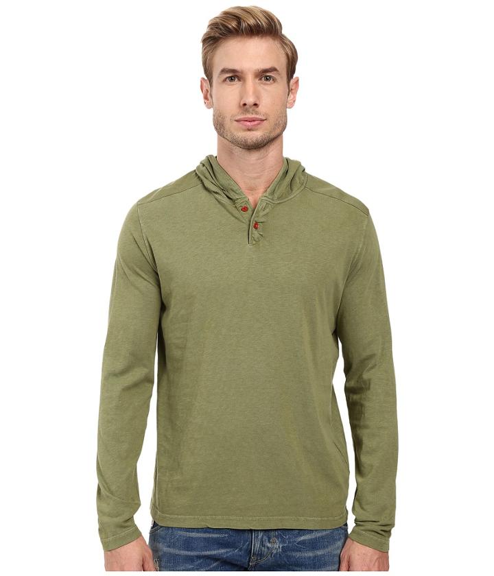 Lucky Brand - Two-button Henley With Hood