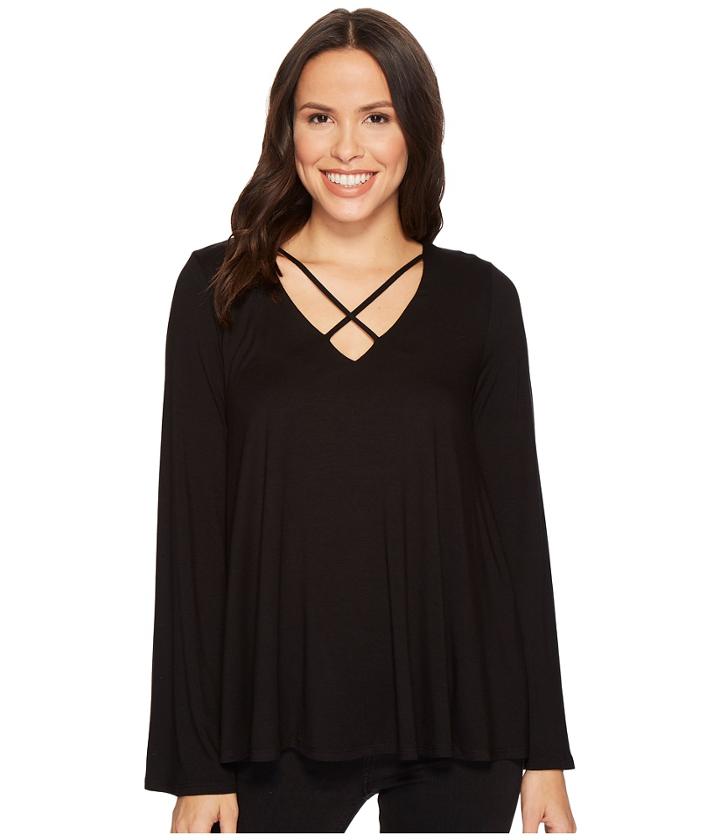 Karen Kane - Crisscross Flare Sleeve Top