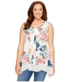 Karen Kane Plus - Plus Size Sleeveless Contrast Hem Top