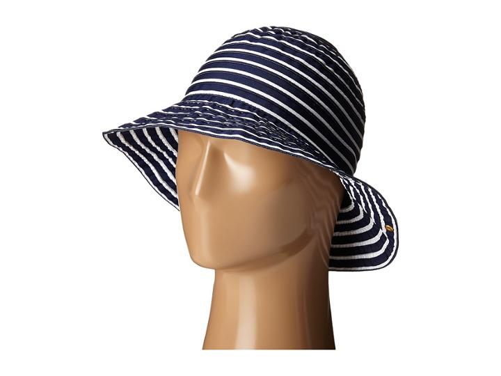 Lauren Ralph Lauren - Poly Striped Signature Grosgrain Bucket Hat