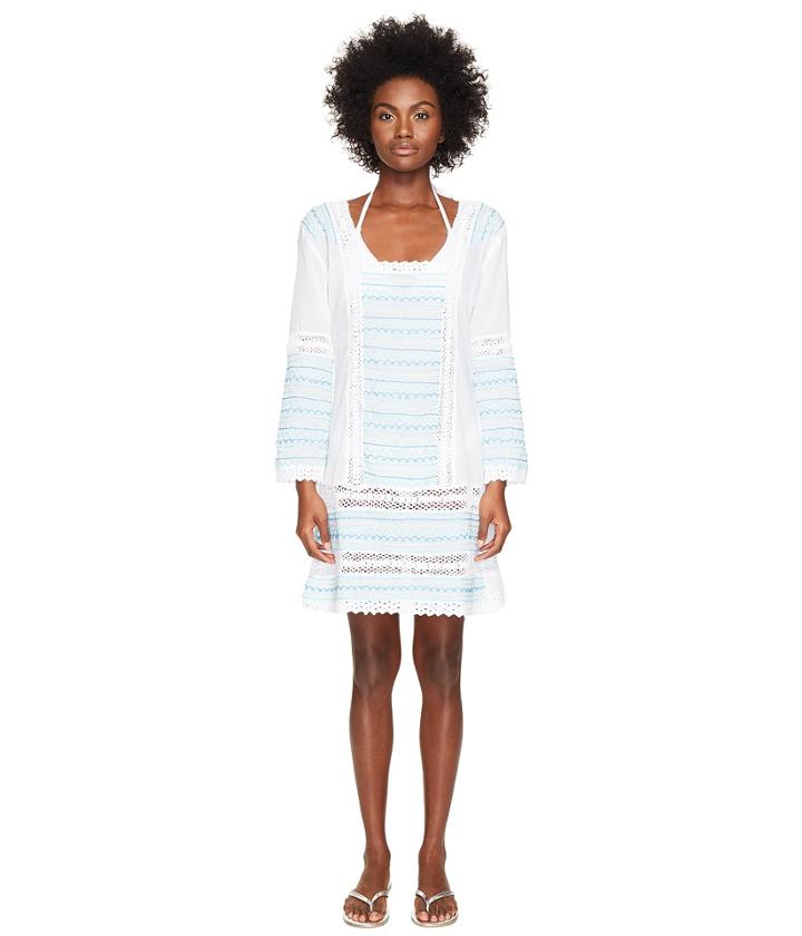 Letarte - Embroidered Long Sleeve Tunic Dress