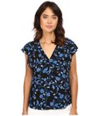 Rebecca Taylor - Kyoto Floral Print V-neck Top