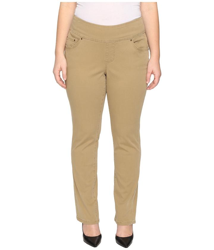 Jag Jeans Plus Size - Plus Size Peri Pull-on Straight In Toffee Bay Twill