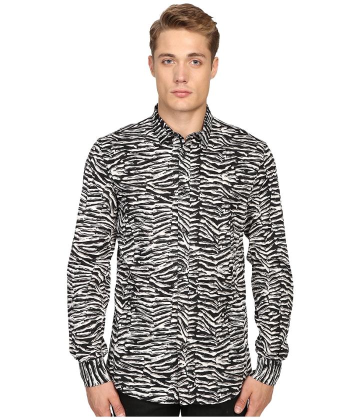 Just Cavalli - Slim Fit Zebra Vibe Print Shirt