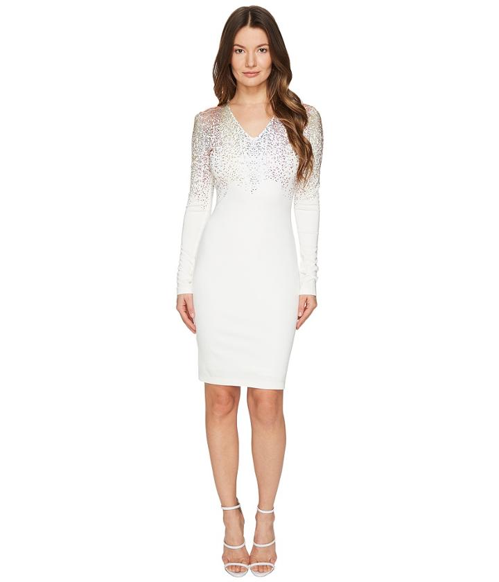 Just Cavalli - Long Sleeve Fitted Short Dress