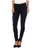 7 For All Mankind Slim Illusion Luxe Midrise Skinny W/ Contour Waistband In Rich Blue